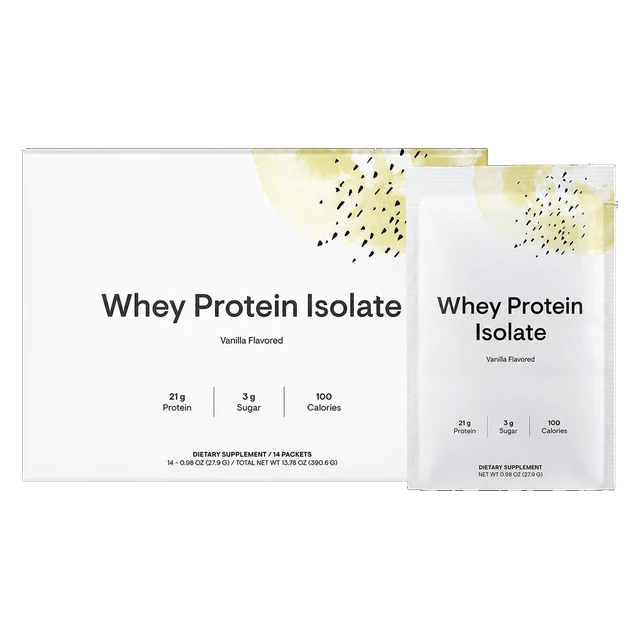 Whey Protein Isolate - Travel Packs - Vanilla product package