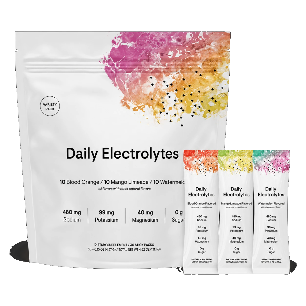 Daily Electrolytes - Variety Pack product package